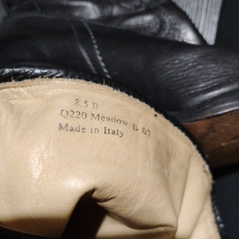 Coach Black Leather Heeled Boots